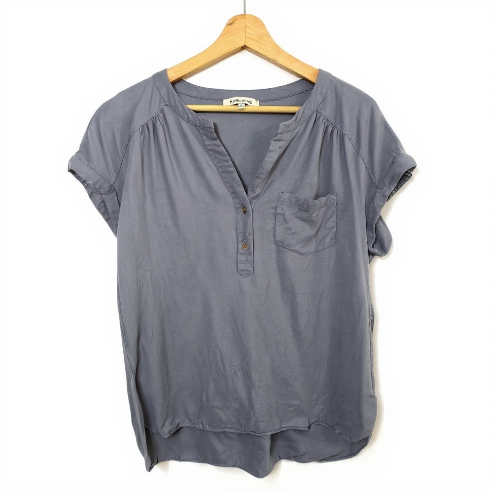 Rose + Olive Chambray Top Large
